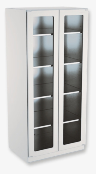 Hoehle Medical Storage Cupboard, With Glas Doors, Stainless - Hospital Cabinet Glass Doors