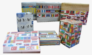 7 Assorted All 7 Continents Informative Gift Wrapping - Toy