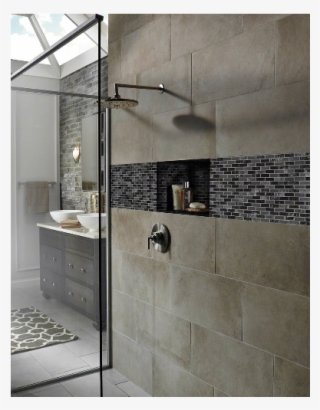 Glissen Black 5/8x5/8 Brick Pattern Glass Mosaic - Banheiro Com Pastilha Marrom