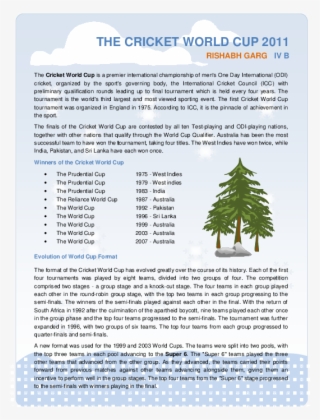 World Cup Cricket Rishabh Garg Bhopal India - Colorado Spruce