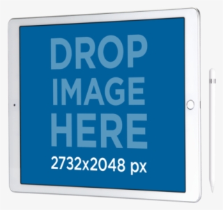 Ipad Pro Mockup With Apple Pencil In Angled Position - Sign