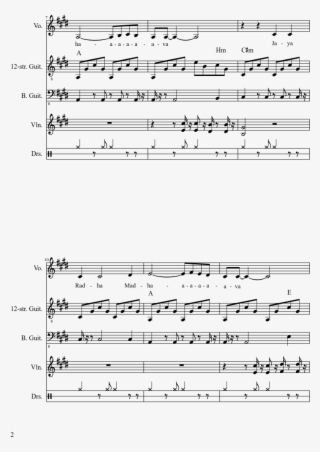 Jaya Radha Madhava Sheet Music Composed By Marko Manninen - Yyz Drum Solo Sheet Music