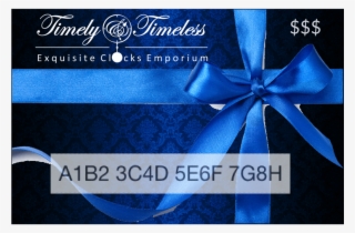 Timely & Timeless Gift Card - Wrapping Paper