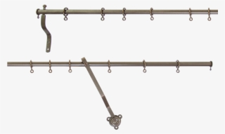 696 Bronze Rising Portiere Door Rod - Shelving