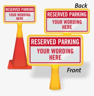 Zoom - Personalize - Traffic Cone With Signage