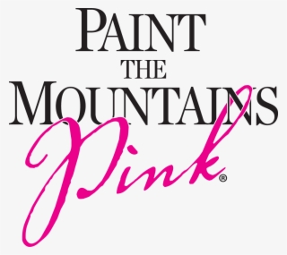Paint The Moutains Pink Logo - Women