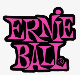 Stacked Pink Ernie Ball Logo Sticker - Ernie Ball