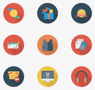 Shopping & E-commerce - Flat Icon Construction
