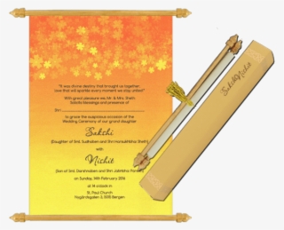 Shop Scroll Wedding Invitation Cards Online - Banner