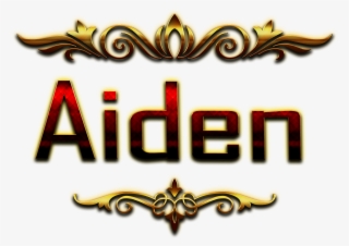 Aiden Decorative Name Png - Abhi Name