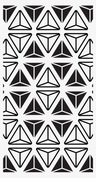 Tetrahedron Pattern Beach Towel