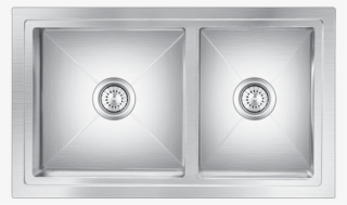 34"x20" Nirali Expell Range Emax Double Bowl Stainless - Kitchen Sink