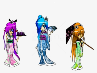 Free Png Kimono Girls Png Images Transparent - Illustration