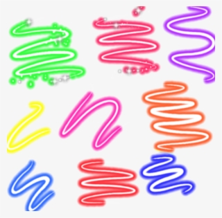 Swirl Light Beams - Neon Light Beams Png