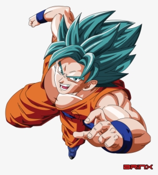 Ssgssj Goku Vector By Brinx Dragonball Dbz - Goku Dragon Ball Super Vector