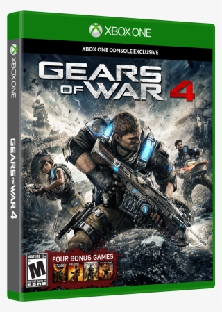 Gears Of War 4 Standard Edition Box Shot Right Angle - Gears Of War 4 Xbox One Case