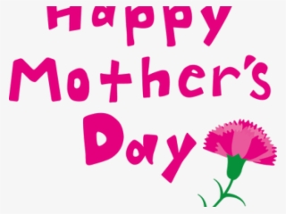 Mother`s Day Clipart Sign - Dianthus