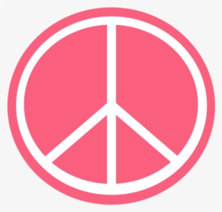 Brink Pink Peace Symbol - Black And Orange Peace Sign