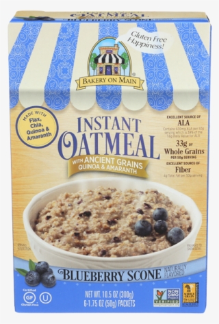 Bakery On Main Instant Oatmeal Gluten Free Blueberry - Muesli