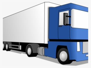 Transportation Clipart Blue Pickup Truck - Semi-trailer Truck