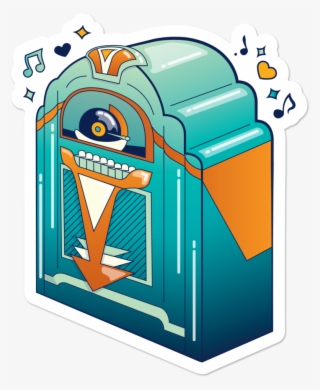 Jukebox Sticker Iso - Illustration