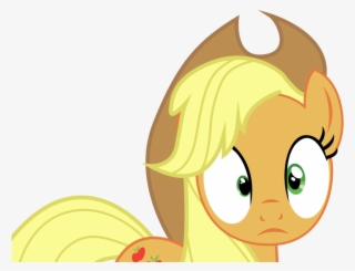 Applejack, Imminent Death, Safe, Scared, Simple Background, - Applejack Surprised