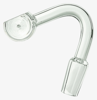 Quartz 14mm Male Trough Banger Nail - Silver