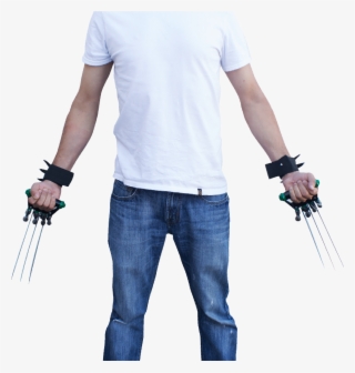 Dual Z Slayer Dagger Claw Three Blade Gloves, , Panther - Standing