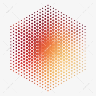 Halftone Dotted Hexa Abstract Geometric Pattern - Louise Bourgeois Fabric Book