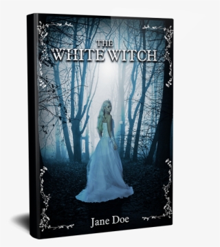 White Witch Fantasy Book Cover Design - Dark Foggy Woods