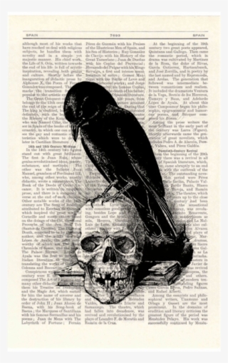 Gothic Literature On Flowvella - Crow And Skull