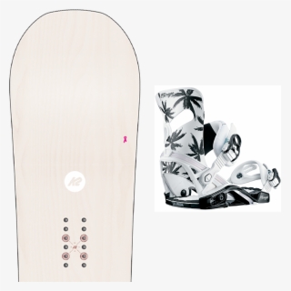 K2 Outline Women Flat/ Rocker 2019 Salomon Mirage Palm - Salomon Mirage Bindings