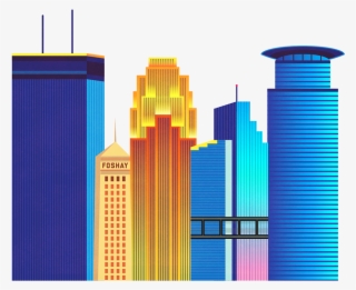 Skyline Clipart Skyline Minneapolis - Skyscraper