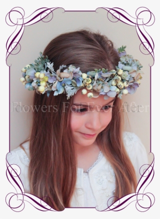 Dusty Pastel Floral Halo Flowers For Ever After Artificial - Rustic Fake Cake For Wedding