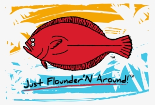 Wave Flounder'n Short Sleeve T Shirt - Coral Reef Fish