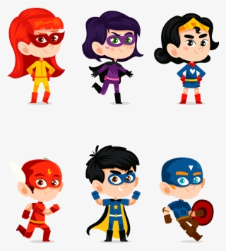 Superhero Clark Vector Kent Cartoon Hand-painted Clipart - Superhero Cartoon Vector Free
