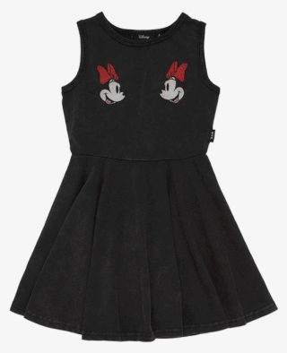 Minnie Mouse Singlet Waisted Dress - Little Black Dress