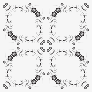 Ornament Drawing Lace Silhouette Line Art - Circle