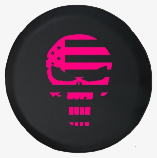 Jeep Liberty Tire Cover With American Patriot Flag - Punisher Chris Kyle