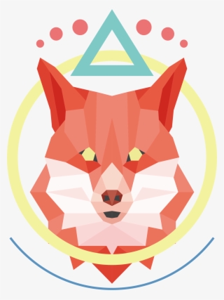 Polygon Clipart Clip Art - Polygonal Arctic Fox