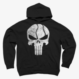 Punisher Skull Grunge - Sad Boi Hours Hoodie