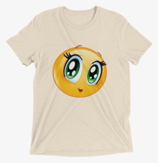 Cute Manga Girl Emoji T Shirt - T-shirt