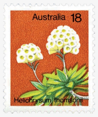 Australian Postage Stamps 18c White Flower