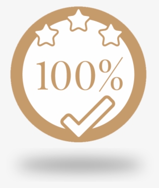 100% Of Satisfaction Guaranteed - Circle