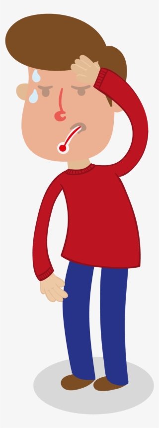 Boy Sick Png - Sick Cartoon Png Transparent