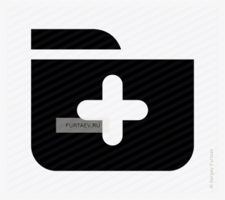 Vector Icon Of Documents Folder With Plus - Flag Of Switzerland