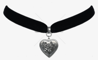 Free Png Heart Rose Locket Choker Necklace Png Image - Transparent Background Choker Png