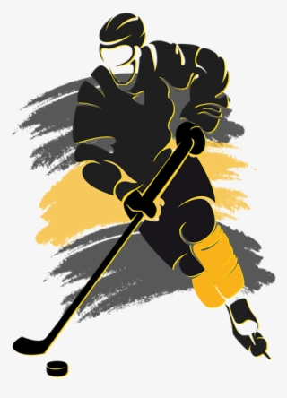 Click And Drag To Re-position The Image, If Desired - Png Silhouette Ice Hockey Player