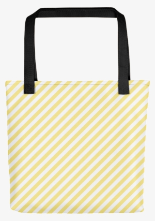 Yellow Diagonal Stripe - Shoulder Bag