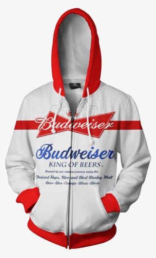 Budweiser Beer Sh497 Zip Hoodie - Imperial Stormtrooper Hoodie